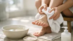 Fußgeruch loswerden: Die einfache Routine mit pH-neutraler Seife und Salz