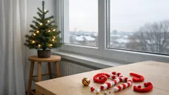 DIY-Weihnachtsbaumschmuck aus Pfeifenreinigern: 2 schnelle Ideen für kleine Bäume